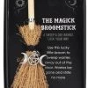 Best Sale 🎉 GOTHIC GIFTS Gothic Homewares Triple Moon | MINI MAGICK BROOMSTICK ⌛ -Halloween Decor Sale FI 29331 700x700