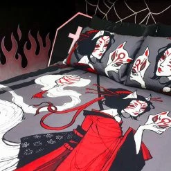 Promo 😍 HELLS BLANKETS Anime & Manga Kitsune Horrors | QUEEN QUILT SET 🌟 -Halloween Decor Sale Hells Blankets Kitsune Horrors Quilt Edit d7b384da 504b 46dd 8bd2 9d3bc3d43cc6 700x700