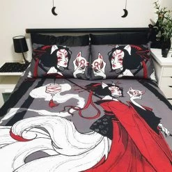 Promo 😍 HELLS BLANKETS Anime & Manga Kitsune Horrors | QUEEN QUILT SET 🌟 -Halloween Decor Sale Hells Blankets Kitsune Horrors Quilt Set 06 0c47690b b6d0 4fda ad1f 120830ef1d4f 700x700