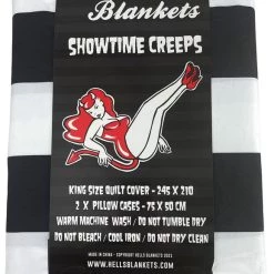 Coupon 🎉 HELLS BLANKETS Beetlejuice Showtime Creeps | KING QUILT SET ⌛ -Halloween Decor Sale Hells Blankets Showtime Creeps Quilt Set 04 fce3edd8 8e61 4d34 9877 ab7644849088 700x700