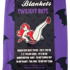 Promo 🌟 HELLS BLANKETS Twilight Bats | QUEEN QUILT SET 😀 -Halloween Decor Sale Hells Blankets Twilight Bats Queen 0a8510e2 8202 4ec8 9aa1 f6c36fe25c2b 700x700