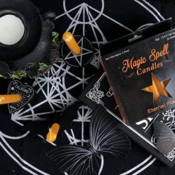 Flash Sale ✨ MAGIC SPELL CANDLES Gothic Homewares Eternal Flame [Orange] | SPELL CANDLE ⌛ -Halloween Decor Sale IMG 0787 2 700x700