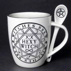 Best Sale 🤩 ALCHEMY GOTHIC Gothic Homewares Hexy Witch | MUG AND SPOON SET* 💯 -Halloween Decor Sale alchemy gothic hexy witch mug and spoon set 1 5023ea81 af27 48c3 bbfe e8002f092b28 700x700