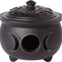 Flash Sale ✨ ALCHEMY GOTHIC Gothic Homewares Triple Moon | CAULDRON POT* ⌛ -Halloween Decor Sale alchemy gothic triple moon cauldron pot 1 0f2c8fba 286a 44c5 9400 fd915ba51634 700x700