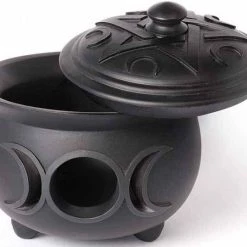 Flash Sale ✨ ALCHEMY GOTHIC Gothic Homewares Triple Moon | CAULDRON POT* ⌛ -Halloween Decor Sale alchemy gothic triple moon cauldron pot 3 8e7c21be 0623 42fa b786 2658bc3c5b39 700x700