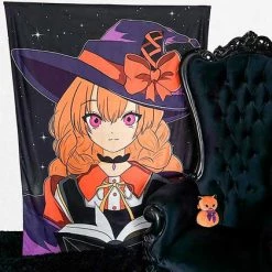 Brand new ❤️ BESERK CRYPT Anime & Manga Academia Witch [Purple] | TAPESTRY BLANKET ❤️ -Halloween Decor Sale beserk crypt academia witch orange printed tapestry 01 ccabe590 02a9 4326 9af0 83ebb02189ae 700x700