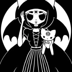 Coupon ⌛ BESERK CRYPT Bats Cat Magick | TAPESTRY BLANKET 🎉 -Halloween Decor Sale beserk crypt fanged familiar printed tapestry 05 ab3c6417 c377 426b 9c33 55de1a707651 700x700