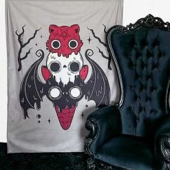 Discount ✔️ BESERK CRYPT Bats I Scream Parlour | TAPESTRY BLANKET ⌛ -Halloween Decor Sale beserk crypt i scream parlour printed tapestry 01 bb40904e f0cd 429b 98b9 32b435ec57e2 700x700