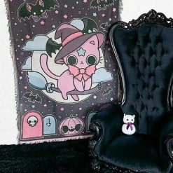 Discount 🤩 BESERK CRYPT Cats Nekomancer [Purple/Blue] | WOVEN TAPESTRY BLANKET 🥰 -Halloween Decor Sale beserk crypt nekomancer tapestry 01 3fdf6ed6 4bad 4e48 b553 9c60b0450176 700x700