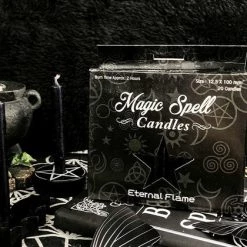 Discount 🛒 MAGIC SPELL CANDLES Gothic Homewares Eternal Flame [Black] | SPELL CANDLE ✨ -Halloween Decor Sale black2 700x700