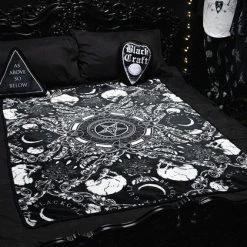 Brand new 🎁 BLACKCRAFT Gothic Homewares Baroque | THROW BLANKET ⭐