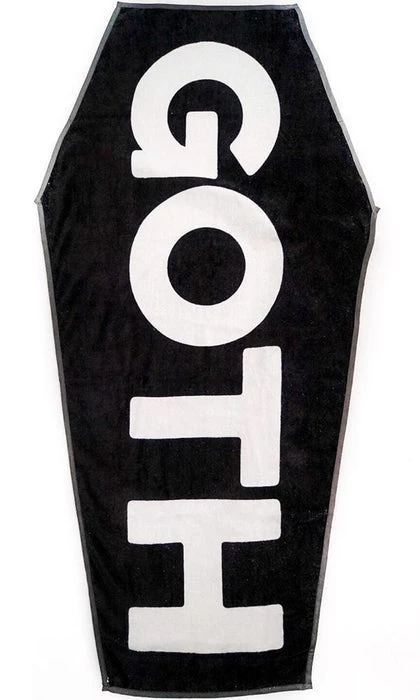 Discount ✨ BLACKCRAFT Gothic Homewares Goth | COFFIN TOWEL* ⭐ 4 Discount ✨ BLACKCRAFT Gothic Homewares Goth | COFFIN TOWEL* ⭐ - Image 2