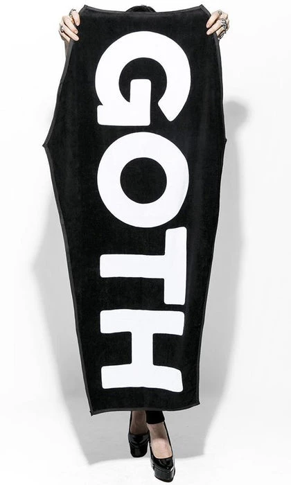 Discount ✨ BLACKCRAFT Gothic Homewares Goth | COFFIN TOWEL* ⭐ 5 Discount ✨ BLACKCRAFT Gothic Homewares Goth | COFFIN TOWEL* ⭐ - Image 3