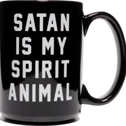 Budget 🎁 BLACKCRAFT Gothic Homewares Satan Is My Spirit | ANIMAL MUG* 🔥