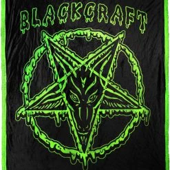 Best Pirce ❤️ BLACKCRAFT Gothic Homewares Slime Baphomet | SHERPA BLANKET ❤️