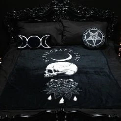 Cheap 👏 BLACKCRAFT Gothic Homewares Spirits Of The Dead | THROW BLANKET 👏 -Halloween Decor Sale blackcraft spirits of the dead throw blanket 3 6585c35a 992d 45bb 9ffa efbbb6a454a9 700x700