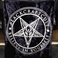 Wholesale 🎉 BLACKCRAFT Gothic Homewares Pentagram | BLANKET 🛒