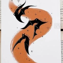 Budget ❤️ GHOSTS OF OCTOBER Bats Carpe Noctem [A5] | PRINT 🎁 -Halloween Decor Sale ghosts of october carpe noctem a5 print 2 68998c23 fca3 49e1 8af8 5695a280e738 700x700