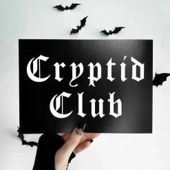 New 😍 GHOSTS OF OCTOBER Gothic Homewares Cryptid Club [A5] | PRINT 🧨