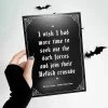 Cheapest ⌛ GHOSTS OF OCTOBER Gothic Homewares Hellish Crusade [A5] | PRINT ⌛