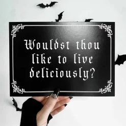 Coupon 💯 GHOSTS OF OCTOBER Gothic Homewares Live Deliciously [A5] | PRINT 🎉