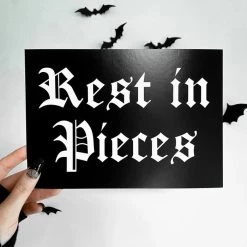 New 😍 GHOSTS OF OCTOBER Gothic Homewares Rest In Pieces [A5] | PRINT 😍 -Halloween Decor Sale ghosts of october rest in pieces a5 print 2 dbc9432c 68e6 4bd1 aec6 c31b885569fd 700x700