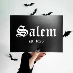 New 😀 GHOSTS OF OCTOBER Gothic Homewares Salem Est. 1626 [A5] | PRINT ❤️