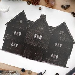Best deal 😍 GHOSTS OF OCTOBER Gothic Homewares Salem Witch House | PRINT 🎁