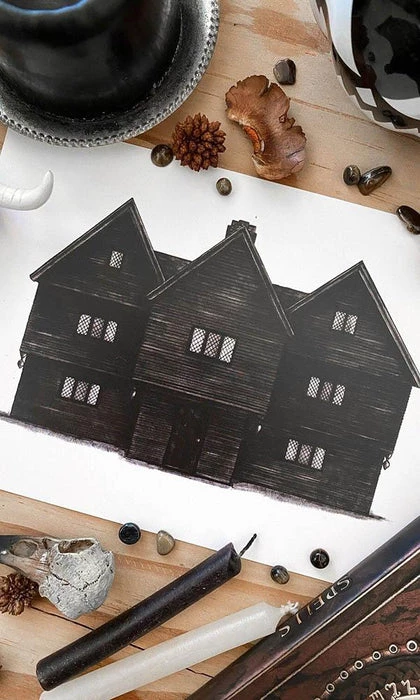 Best deal π GHOSTS OF OCTOBER Gothic Homewares Salem Witch House | PRINT π 3 Best deal π GHOSTS OF OCTOBER Gothic Homewares Salem Witch House | PRINT π
