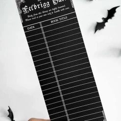 New ✨ GHOSTS OF OCTOBER 😉 Halloween Haunted [Gothic] | LIBRARY CARD BOOKMARK 👍