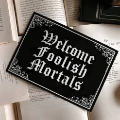 Deals 🛒 GHOSTS OF OCTOBER Gothic Homewares Welcome Foolish Mortals [A5] | PRINT 🛒 -Halloween Decor Sale ghosts of october welcome foolish mortals a5 print 3 6b5d2079 3a2b 4805 b2b3 362aac944291 700x700