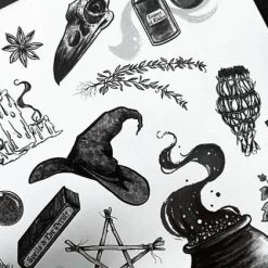 Outlet ⌛ GHOSTS OF OCTOBER Gothic Homewares Witches Kit [A5] | PRINT ✔️ -Halloween Decor Sale ghosts of october witches kit print 4 867119e5 d7a9 4080 8e1a 30e9f2631313 700x700