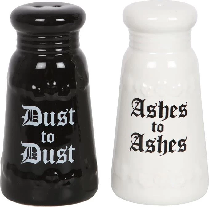 Cheapest ๐ GOTHIC GIFTS Gothic Homewares Ashes To Ashes | SALT AND PEPPER SET ๐ 4 Cheapest ๐ GOTHIC GIFTS Gothic Homewares Ashes To Ashes | SALT AND PEPPER SET ๐ - Image 2