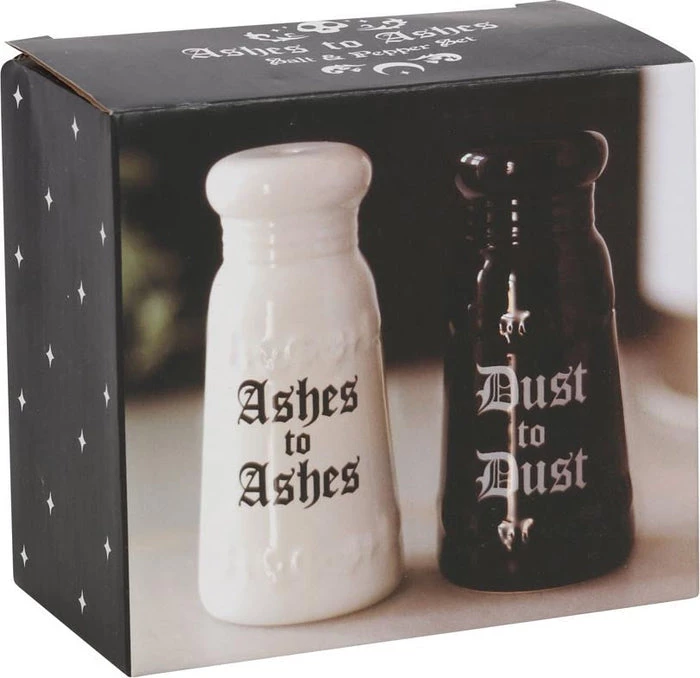 Cheapest ๐ GOTHIC GIFTS Gothic Homewares Ashes To Ashes | SALT AND PEPPER SET ๐ 6 Cheapest ๐ GOTHIC GIFTS Gothic Homewares Ashes To Ashes | SALT AND PEPPER SET ๐ - Image 4