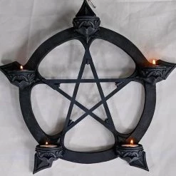 Buy 😉 GOTHIC GIFTS Gothic Homewares Black Pentagram | TEALIGHT HANGER ✔️ -Halloween Decor Sale gothic gifts black pentagram tealight incense hanger 3 fb488f95 bbc9 42d8 8eee 68554b876bf0 700x700