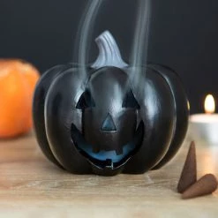 Deals ✔️ GOTHIC GIFTS ✔️ Halloween Black Pumpkin | INCENSE CONE HOLDER ✨