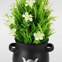 New ✔️ GOTHIC GIFTS Gothic Homewares Black Wiccan Triple Moon | PLANTER 👍