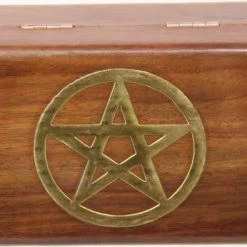 Promo ✔️ GOTHIC GIFTS Pentacles & Pentagrams Gold Pentagram | WOODEN TRINKET BOX ⭐ -Halloween Decor Sale gothic gifts gold pentagram wooden trinket box 4 bc8886be ca1d 4471 b8f6 b9370d042aae 700x700