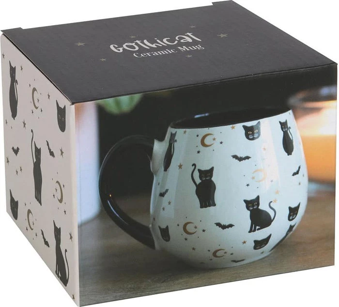 Discount ❤️ GOTHIC GIFTS Bats Gothicat | ROUNDED MUG 😍 6 Discount ❤️ GOTHIC GIFTS Bats Gothicat | ROUNDED MUG 😍 - Image 4