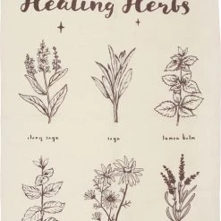 Promo 🎁 GOTHIC GIFTS All Healing Herbs | TEA TOWEL ✨