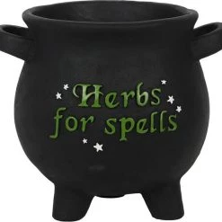 Cheapest 🧨 GOTHIC GIFTS All Herbs For Spells [Large] | CAULDRON PLANT POT ✨