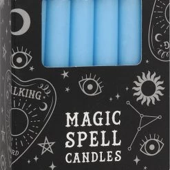 Best deal 🤩 MAGIC SPELL CANDLES Gothic Homewares Light Blue Peace Spell | CANDLES [PACK OF 12] ⭐