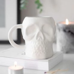 Wholesale 🧨 GOTHIC GIFTS Gothic Homewares Matte White | SKULL MUG 😉 -Halloween Decor Sale gothic gifts matte white skull mug 5 c63ea427 3e08 41aa a31a 14aea63737b8 700x700
