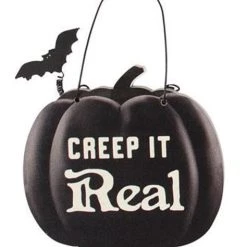 Promo 😉 GOTHIC GIFTS Bats Mini Pumpkin | HANGING SIGNS ✨ -Halloween Decor Sale gothic gifts mini pumpkin hanging sign display 10 700x700