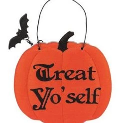 Promo 😉 GOTHIC GIFTS Bats Mini Pumpkin | HANGING SIGNS ✨ -Halloween Decor Sale gothic gifts mini pumpkin hanging sign display 9 700x700