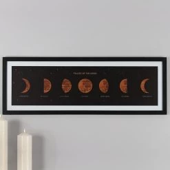Coupon ๐คฉ GOTHIC GIFTS Gothic Homewares Moon Phases | FRAMED PRINT โ