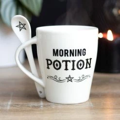 Deals 🔥 GOTHIC GIFTS Witchcraft Morning Potion | MUG & SPOON SET 🤩 -Halloween Decor Sale gothic gifts morning potion mug spoon set 5 43561349 22d4 4154 8cac de571808a124 700x700