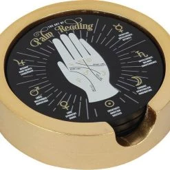Deals 🔥 GOTHIC GIFTS Gothic Homewares Palm Reading | COASTER SET 😀 -Halloween Decor Sale gothic gifts palm reading coaster set 1 0980cee9 b6ec 4e51 9310 47588e1f919a 700x700
