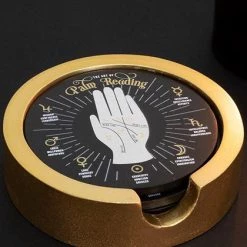 Deals 🔥 GOTHIC GIFTS Gothic Homewares Palm Reading | COASTER SET 😀