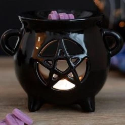 Coupon ⭐ GOTHIC GIFTS Gothic Homewares Pentagram Cauldron | OIL BURNER ⭐
